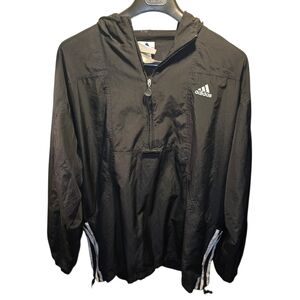 Adidas Sz. 2xl Black Windbreaker